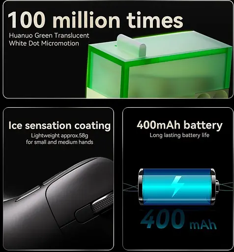 Миша Ajazz AJ179 APEX White 8K Charging Dock (AJM179-A-W) - фото 6