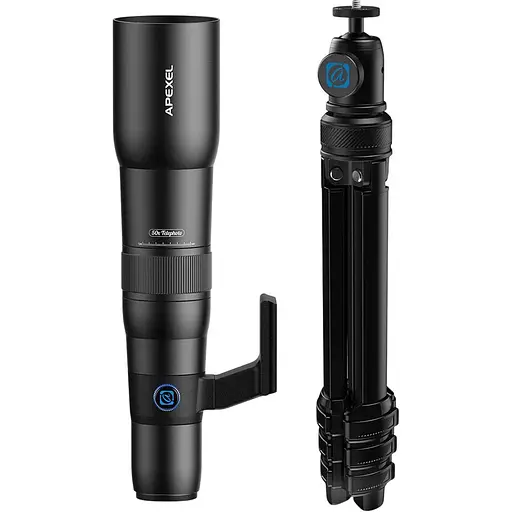 Телефото об'єктив для смартфона Apexel APL-T50XJJ029 зі штативом TeleCular 3 [134485]