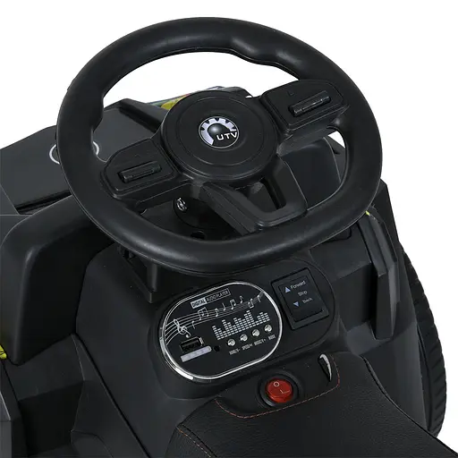 Дитячий квадроцикл Bambi M 5732EBLR-6 2-в-1 з батьківською ручкою, пультом керування, музикою, світлом, жовтий - фото 10