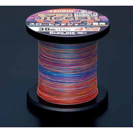 Шнур Sunline PE-Jigger ULT 1200 м ( мulticolor) 2.5/0.250 мм 40 lb/18.5 кг - фото 2