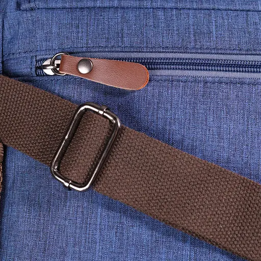 Увлекательная мужская сумка через плечо из текстиля Vintage 15х32х8 см sum0021451 - фото 9