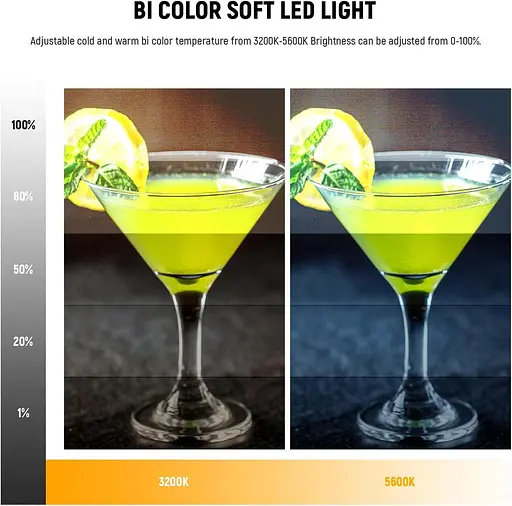 NEEWER 9-дюймовая светодиодная видеосветовая панель, затемненая DSLR-камера с мягким освещением с мини-настольной подставкой - фото 7