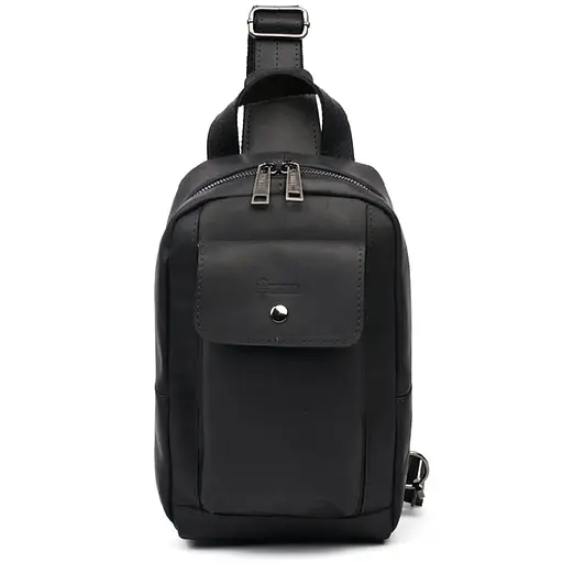 Рюкзак слинг кожаный с передним карманом для телефона TARWA 29х17х8 см sum0028232 - фото 1