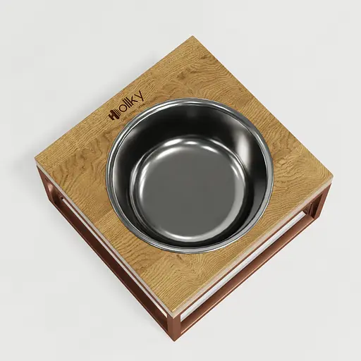 Hollky Base Solo M — миска на підставці для котів і середніх собак (1 × 0,8 л) - фото 8