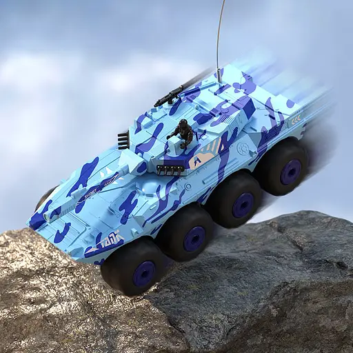 Бронетранспортер-амфібія на радіокеруванні SCHE Y1802 Blue - фото 4