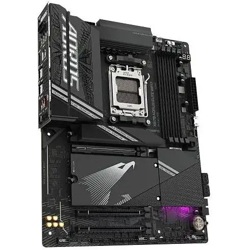 Материнська плата Gigabyte AM5 X870 Aorus Elite WIFI7, X870, 4xDDR5, Int.Video (CPU), 4xSATA3, 3xM.2, 1xPCI-E 16x 5.0, 2xPCI-E 16x, Realtek 2.5GbE, WiFi 7, Bluetooth 5.4, 8xUSB3.2/6xUSB2.0, 3xType-C, HDMI, ATX - фото 3