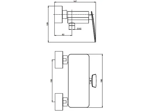 Змішувач для душу Asignatura Intense 65503800 Хром - фото 2