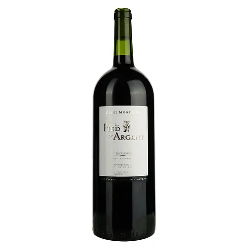 Вино Chateau Pied d'Argent Cuvee Montpezat AOP Cotes de Bordeaux 2021, червоне, сухе, 1,5 л
