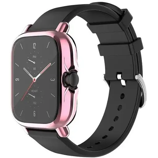 Чехол-накладка DK Silicone Face Case для Xiaomi Amazfit GTS 2/2e (pink rose) - фото 3
