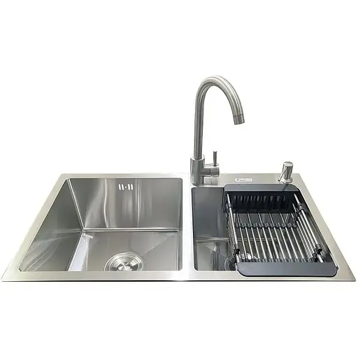 Комплект мийка + змішувач Romzha Arta U-730SDN (A) - фото 2