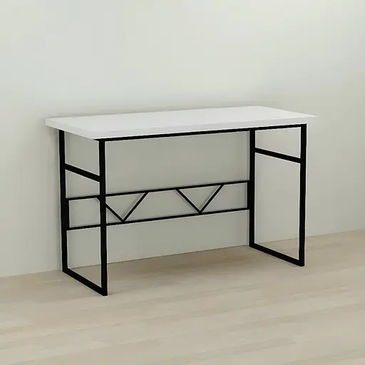 Компьютерный стол Ferrum-decor Райан 75x140x60 черный ДСП Белый 32мм (FRD-103696)