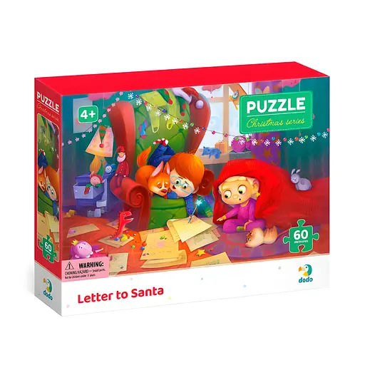 Новогодний пазл Dodo 300574 “Письмо Санте” - 60 деталей