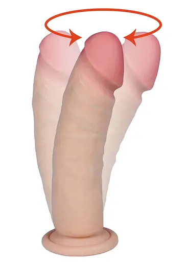 Вібратор B - Series Real Boreasz 7", 20.5 см (тілесний) - фото 4