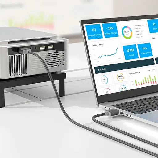 Дата кабель Hoco US08 HDTV 2.0 male to male 4K HD (3m) Black - фото 5