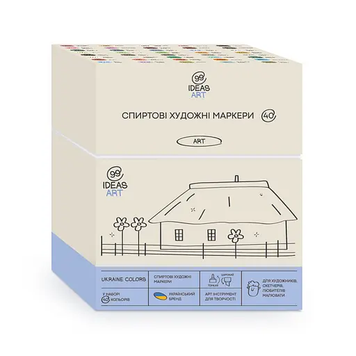 Набор маркеров Ukraine Colors, 40 шт. 99IDEAS