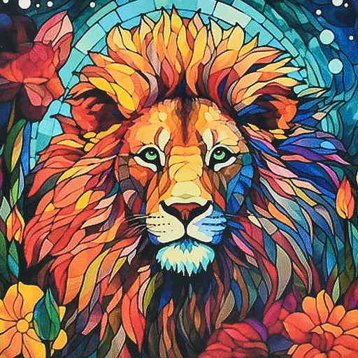 Алмазна мозаїка Strateg Вітражна могутність 30х30 см (DEEX16299) - фото 1