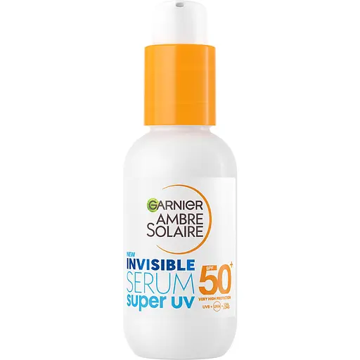 Сонцезахисна сироватка-флюїд Garnier Ambre Solaire Invisible Serum Super UV SPF 50+ з високим ступенем захисту 30 мл - фото 1