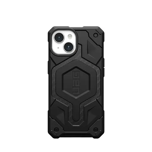 Чехол-накладка Urban Armor Gear Monarch Pro Magsafe Apple iPhone 15 Carbon Fiber (114219114242) - фото 1
