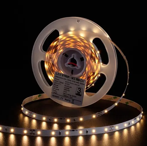 LED Стрічка 4,8W 60LED 3000K 375LM RA90 IP20 24V KLOODI KD2835-60-4.8W-3К-24V - фото 5