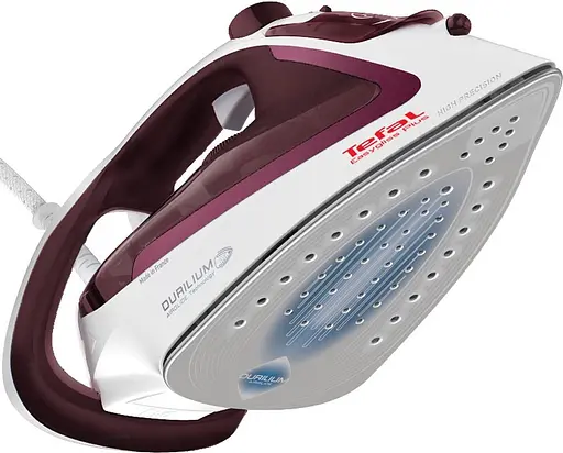 Праска Tefal FV 5714 сток 2600 Вт, дурилієва підошва, паровий удар 190 г/хв, кабель 2 м 1 шт. червоний (28110-IS) - фото 2