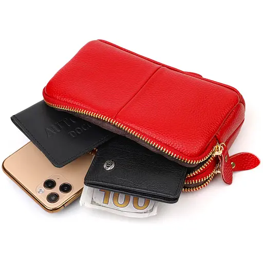 Клатч кожаный женский Vintage 17х9х4.5 см sum0022690 - фото 6