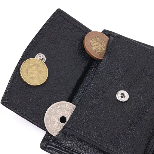 Вертикальный небольшой кожаный кошелек без застежки 9х11.5х2 см KARYA 9х11.5х2 см acs0024246 - фото 6