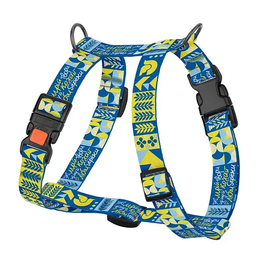 Шлея для собак Н-подібна Барксі патріотична 20 мм Мрія - фото 2