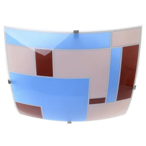 Світильник настінно-стельовий накладний Brille W-373/2 E27 Orange/Blue