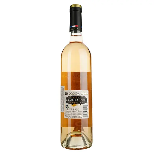 Вино Les Cochonnailles Grenache Cinsault IGP Pays D'Oc, рожеве, сухе, 0,75 л - фото 4