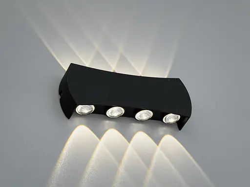 Світильник фасадний LED чорний 4 Вт 4 промені - фото 1