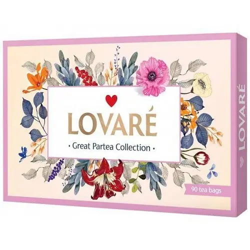 Набір чаю Lovare Great party 18 видів 180 г - фото 1