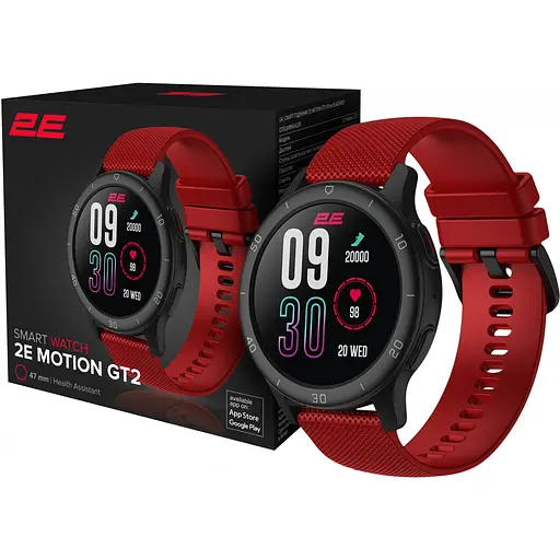 Смарт-годинник 2E Motion GT2 47mm Black-Red (2E-CWW21BKRD) - фото 8