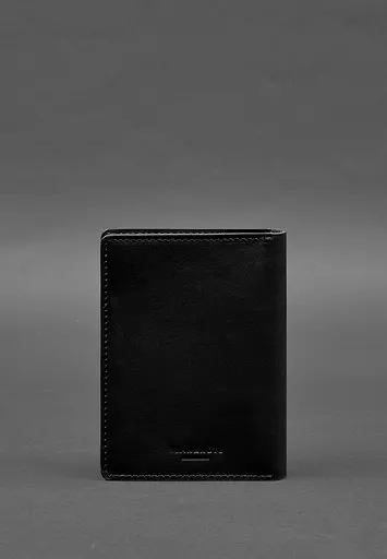 Кожаная обложка-органайзер для документов 6.1 черный краст - фото 7