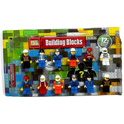 Набор игровых фигурок Pin Ba Лего Профессии 12 шт.
