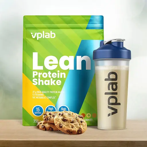 Протеїновий порошок VPLab Lean Protein Shake Cookies 750 г - фото 3