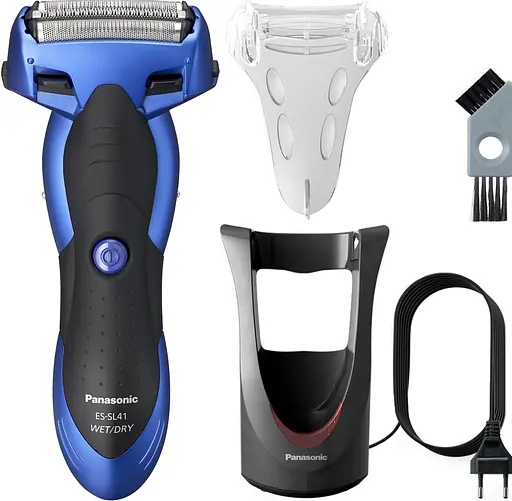 Бритва електрична Panasonic сіткова чорно-синя (ES-SL41-A520) - фото 1
