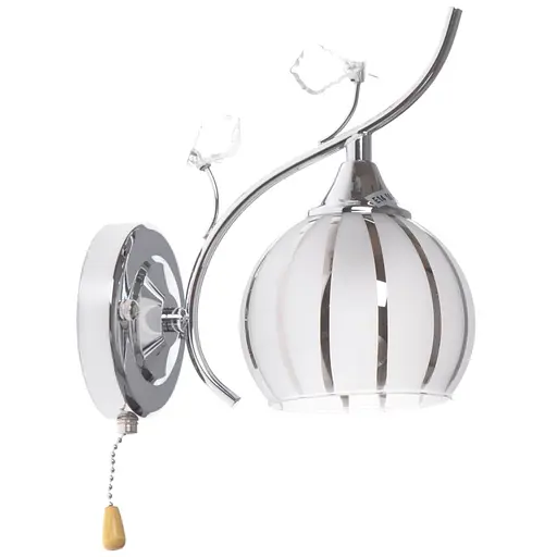 Бра Brille LK-248W/1 спрямованого світла настінне накладне з вимикачем E14 CH