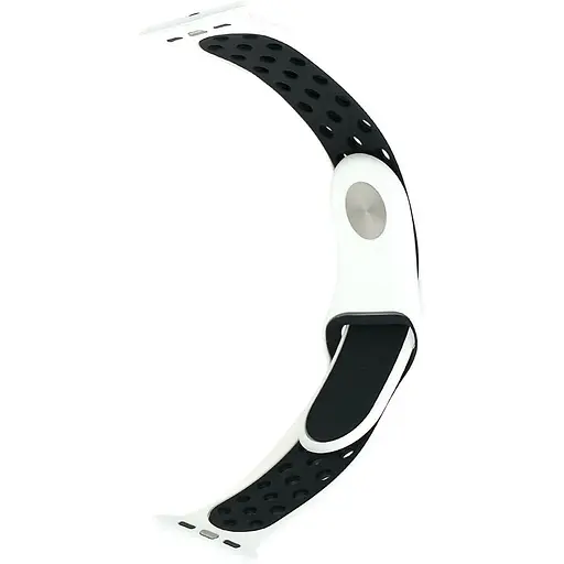 Ремінець Apple Watch Nike Sport 38/40/41 мм Білий+Чорний S - фото 1