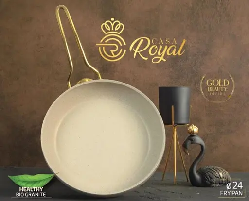 Набор посуды Casa Royal Gold Beaty G-UKR2020 с покрытием Bio Granit Cлоновая кость - фото 2