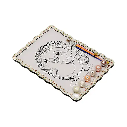 Дитячий набір для розпису по дереву "Їжачок" Puz-22947 формат А4 - фото 2