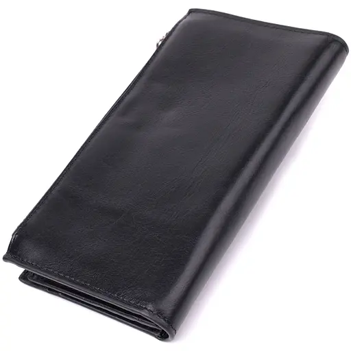 Вертикальный стильный кошелек из гладкой натуральной кожи Vintage 10.5х19.5х2 см acs0029596 - фото 2