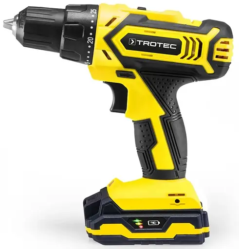 Дрель-шуруповерт аккумуляторный Trotec PSCS 11-20V с АКБ и ЗУ + кейс (4410000302) - фото 2