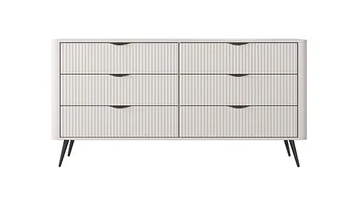 Комод Perfect Home Ланте / Lante з 6 шухлядами і чорними ніжками 6S/163 Беж (PFH-091174) - фото 4