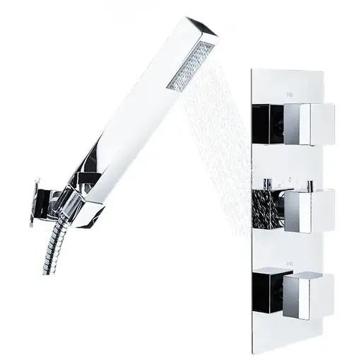 Термостат для ванны Rea Brito хром + BOX скрытого монтажа REA-P0801KPL-W Хром - фото 3