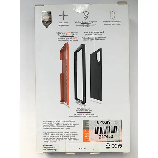 Протиударний чохол Gear4 Battersea D3O для Samsung Galaxy Note 10 Plus (6.8") Black (702003976) - фото 9