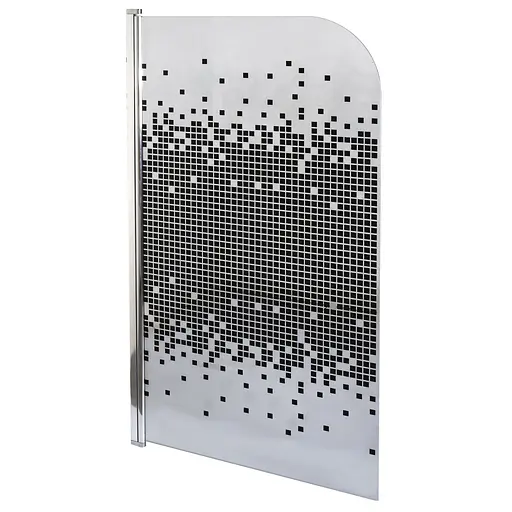 Шторка для ванної Bravo Elba 80В Mosaic 000023252, Універсальна, другий, чорний - фото 3