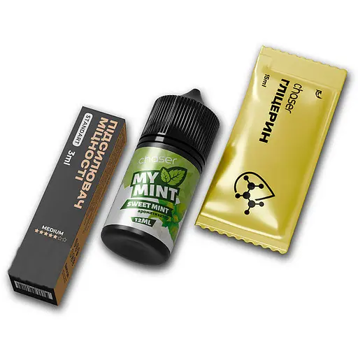 Набор компонентов для самозамеса солевой заправки Chaser My Mint 30 мл Sweet Mint Сладкая мята 0-50 мг (19043) - фото 1