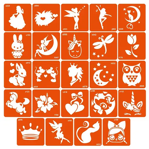 Набір для біо-тату Для дівчаток №2 - гліттер set-girls-2-glitter - фото 2