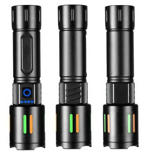 Тактический фонарик X-Balog BL-611-TG светодиодный аккумуляторный фонарь с зарядкой Type-C - фото 6