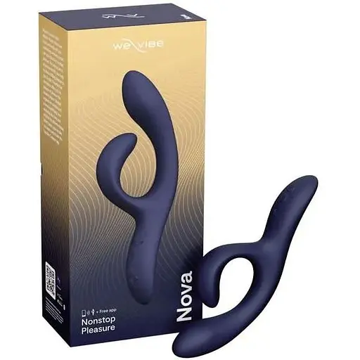 Смарт-вібратор кролик We-Vibe Nova Midnight Blue регульований кут нахилу ствола - фото 8